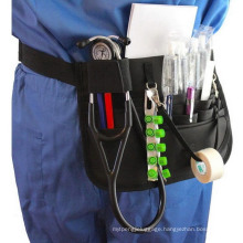 Heavy Duty Unisex Black Nursing Tools Organizer Work Fanny Pack Belt Pouch Utility Nurse Waist Bag with Custom Logo